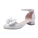 Summer White Closed Toe High-Heeled Shoes For Middle-Aged Older Children And Primary School Students_vogvips.com