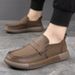 2025 Spring And Autumn With Soft Surface, Simple Le Fu Thick Soled Work Clothes Shoes, Trdy Low Cut Casual Shoes For_vogvips.com