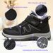 Women's Winter Velcro, Snow Boots With Fleece Lining, Thickened Cotton Couple's Short Boots, Hiking Sole Walking Shoes_vogvips.com