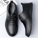 2025 Spring And Autumn Business Leisure Lace Up Men's Leather Soft Bottom Middle Aged Dad Shoe Cover Foot Single Shoes_vogvips.com