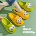 Tongue Kiss Slippers Big Eye Dog Slippers,Cute Funny Big Eye Dog Fun Cartoon Package Head Eva Slippers For Women_vogvips.com