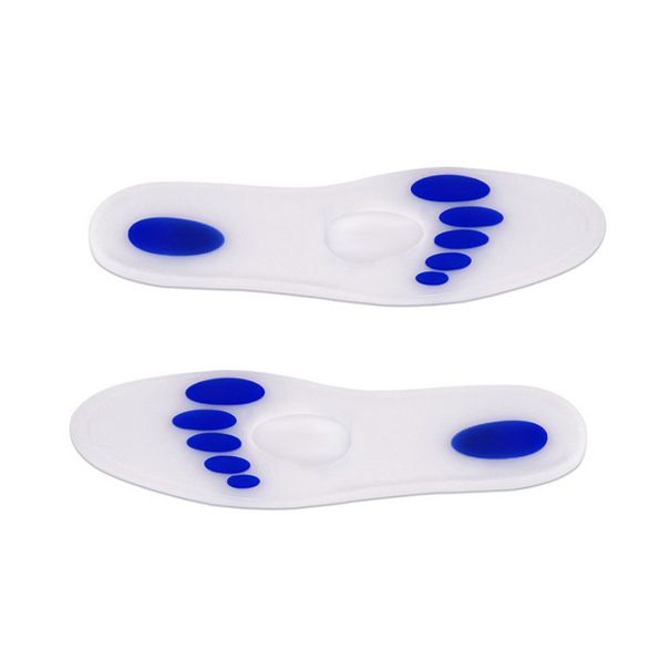 Silicone insoles, toe bone massage, relieve foot pressure, shock absorbing and anti pressure insoles for men and women_vogvips.com