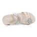 Plus-size Women's 2025 Summer Ethnic Style Sandals Beach Travel Bohemian Floral Rhinestone Shoes Flat Heel_vogvips.com