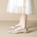 Shallow Single Shoes Female Flat Bottom Fairy Wind Mesh Soft Sole Gentle Pointed Rhinestone Flats_vogvips.com