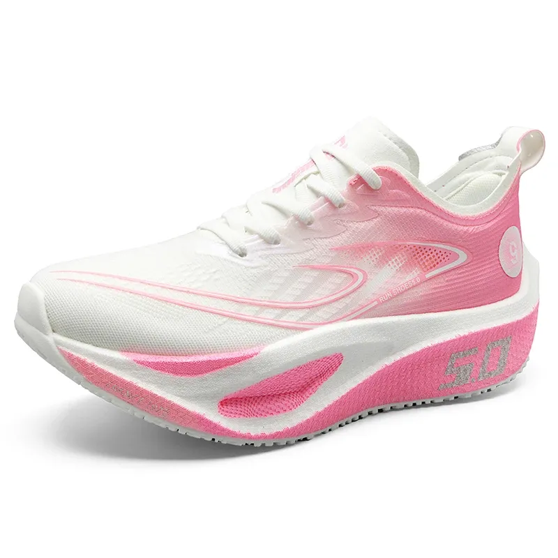 Unisex 2025 Full Carbon Plate Running Shoes Professional Marathon Racing Lightweight Bounce Cushion Breathable Sports Sneakers_vogvips.com