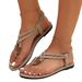26 Summer New Style Women's Flip-Flop For Outdoor Wear, Flat Sole, Unique And Versatile, Fashionable Roman Thong Beach_vogvips.com