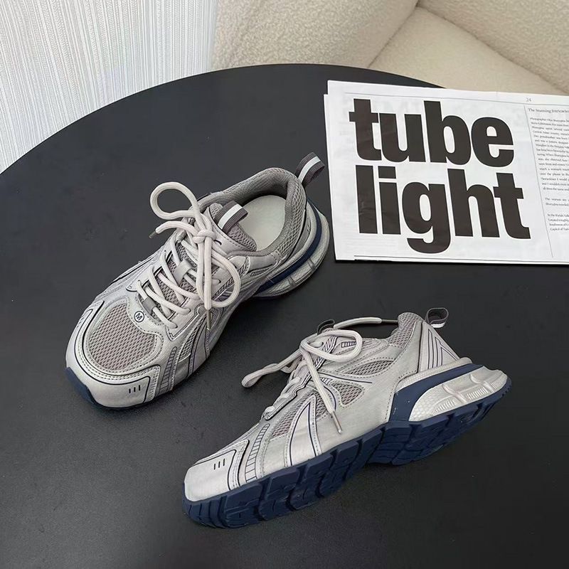XGXC Thin Breathable Women Thick Soled Height Enhancing Dad Shoes Trendy Mesh For Influencers_vogvips.com