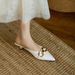 Women's Sandals 2026 New Summer Model Cross-Border European And American Pointed Toe Buckle Strap Closed-Toe High Heels_vogvips.com