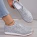 Large Size Sequined Sports For Women, Spring 2026 New Fashionable Casual Single Shoes, Comfortable And Lightweight_vogvips.com