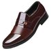 Men's Fashionable Pointed Toe Leather Shoes High End Style Business Casual Cross Border New Trend Formal Wear_vogvips.com