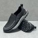 Summer Breathable Thin Slip-On Casual Lightweight Soft Sole Non-Slip Men's Mesh Shoes_vogvips.com