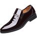 Men's business patent autumn and winter, men's new pointed toe shoes, low top formal dress, large size leather shoes_vogvips.com