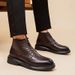 European Warm Series Men's Martin Winter Mid-Top British Style Fleece-Lined Warm Thick-Soled High-Top Trendy Genuine Leather Casual Ankle_vogvips.com