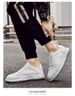 Men's Invisible Inner Height Increase Embossed White Casual Shoes Invisible Board Shoes Men's Shoes_vogvips.com