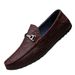 Pattern Casual Leather Shoes Large Size Men's Shoes Men's Beanie Shoes Men's Lazy Shoes Driving Shoes_vogvips.com