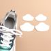 Self-Adhesive Shoe Repair Patches – Heart-Shaped Anti-Slip Insoles For Sneakers & Boots (4-Piece Set, White/Black, Ultra-Fiber Fabric)_vogvips.com