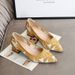 High-heeled Princess Shoes, Single For Cross-border Foreign Trade, Leopard Print, Fly-knit, Pointed Toe, Chunky Heel,_vogvips.com