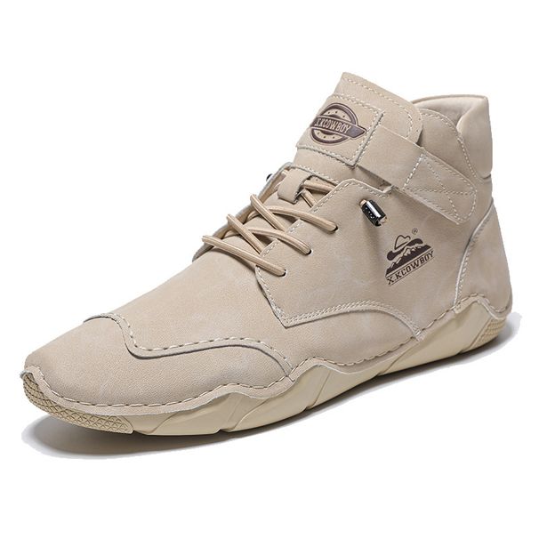 Medium Help Martin Boots Men's Large Size Leather Boots Handmade Casual Men's Boots_vogvips.com