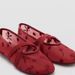 Mesh Embroidered Flower Round Head Ballet Style Cross Strap Ballet Flat Breathable Mary Jane Single Shoes_vogvips.com
