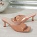 Women's Patent Leather High Heeled Sandals British Style Square Toe Stiletto Heel Plus Size Slippers Summer_vogvips.com