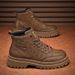 European Warm Series Martin Summer Sports Thick Sole Waterproof British Style Work Men's High-top Leather Shoes Casual Motorcycle Boots_vogvips.com