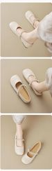 Cute Round Head Ballet Shoes Shallow Mouth With Mary Jane Flat Shoes Women_vogvips.com