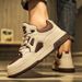 Men's In Spring, High-End, Versatile, Casual, Niche, Black Panda Board Shoes, Youth Sports, Height Increasing, White And_vogvips.com