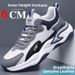 Men's Breathable Running Oes Summer Invisible Insole Heightening 0cm Leather Surface Waterproof Sport Oes O Absorpti..._vogvips.com
