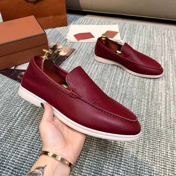 L Genuine Leather Loafers Men, One Foot British Single Spring And Autumn, Comfortable Fit, Flat Bottomed Couple Shoes_vogvips.com