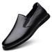 Casual Leather Shoes Men's Genuine Leather Dress Soft Leather Soft Sole Loafers Middle-aged Dad Men's Shoes_vogvips.com