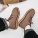 New suede cowhide frosted leather and fleece casual work boots_vogvips.com