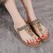 New Bohemian Style In The Summer Of 2025, Ethnic Large Toe Flat Sandals For Women_vogvips.com