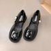 High Heels, Single Children's Spring Autumn 2025 New Fashionable And Versatile Mary Jane Women's Small Leather Shoes, Le_vogvips.com