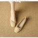 Women's 2025 Spring And Autumn New Fashionable Juezi Shallow Mouth Square Head Bow Soft Bottom Mother Versatile Flat_vogvips.com