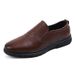 New Men's Formal Leather Cold Glue Casual Business Work Low-top Slip-on Non-slip Driving Shoes_vogvips.com