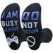 Two-color mid-tube floor socks sole English letter non-slip adhesive casual game socks_vogvips.com