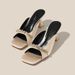 Springnew Arrival Little Mom Sense Rhinestone Outwear Sandals Women's Silks And Satins Square Toe High Heel Sandals Open Toe Stiletto Heel_vogvips.com