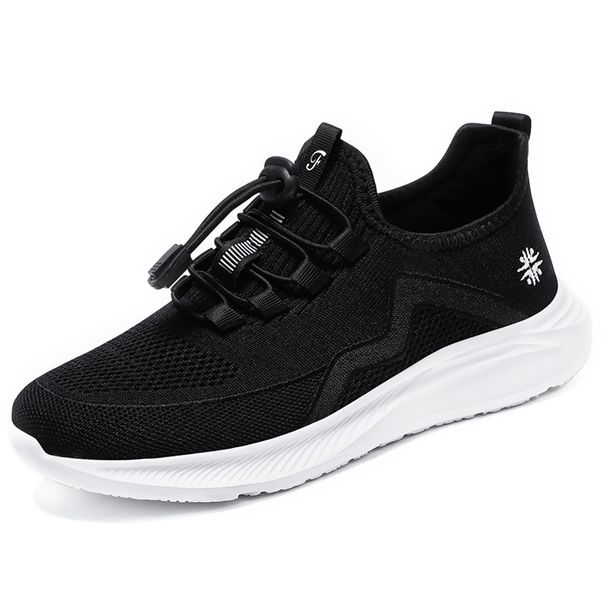Women's Shoes Women's Casual Shoes Soft Sole Comfortable Single Shoes Middle-aged And Elderly Mother Shoes Flying Woven Breathable Mesh Shoes_vogvips.com