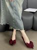 French Pointed Shallow Mouth 2025 New Autumn Bow Thin Heel High Heels, One Foot Work Women's Single Shoes_vogvips.com