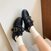 Women's With Buckle Straps, American Retro German-style Flat Casual Shoes, 2026 New Cortez Shoes_vogvips.com