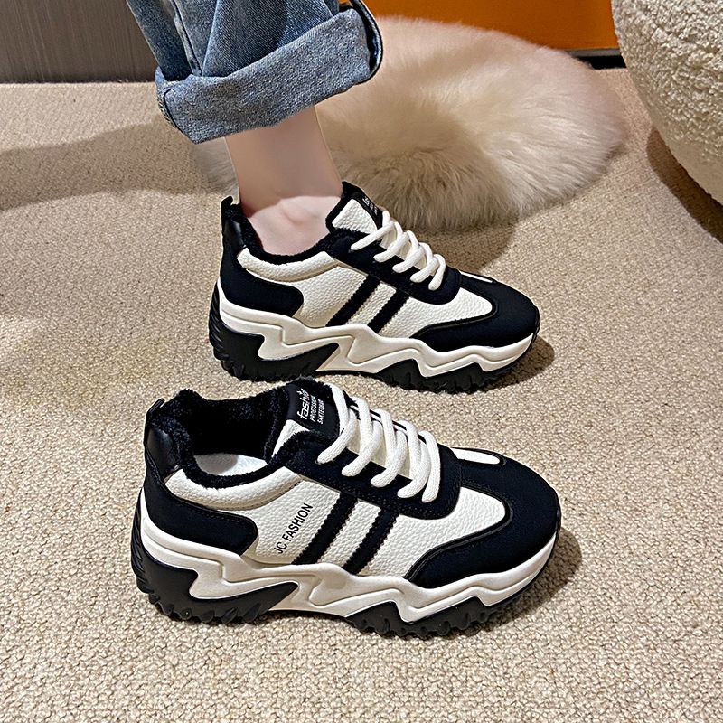 Thick Soled Height Increasing Korean Version Sponge Cake For Women Autumn New Student Sports Running Versatile_vogvips.com