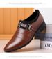 2025 New Men's Formal Shoes Plus Size Moccasins Pointed Toe Man Leather Shoe Classic Wedding Shoes Office Business Casual Shoes_vogvips.com