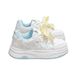 Huili WXY-N456Z Thick-Soled Sneakers 2026 Spring New Model For Girls, Student Embroidered Cat White Shoes (Magic_vogvips.com