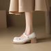 Mary Jane Small Leather Shoes Women's British Style With Skirt Loafers_vogvips.com