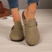 Women's Genuine Leather Slip-On Shoes - Comfortable Cork Sole Loafers With Hidden Wedge, Casual Closed-Toe Mules For Everyday Wear_vogvips.com