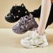 Daddy Shoes Female Student Sports Running Casual Platform Heightening Shoes_vogvips.com