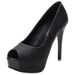 Women’s Shoes women's shoes fish mouth high heels women's stiletto waterproof platform shallow mouth single shoes professional workplace banquet shoes_vogvips.com