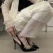2026 Spring And Autumn New Style Pointed Toe Rhinestone High Heels For Women, Black Patent Leather V-Cut Thin Heel Sexy_vogvips.com