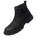 Martin Boots Fleece Warm High-top Tooling Leather Boots Medium-top Casual Leather Shoes_vogvips.com