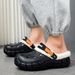 Fashion Men Winter Slippers Warm Fur Garden Shoes Couples Winter Warm House Slippers Indoor Outdoor Mules_vogvips.com